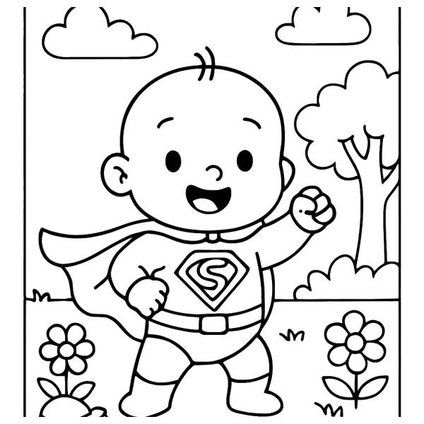 Baby Superheld in Actie