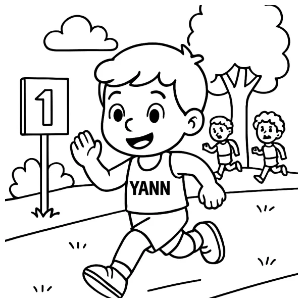Yven's spannende hardloopwedstrijd