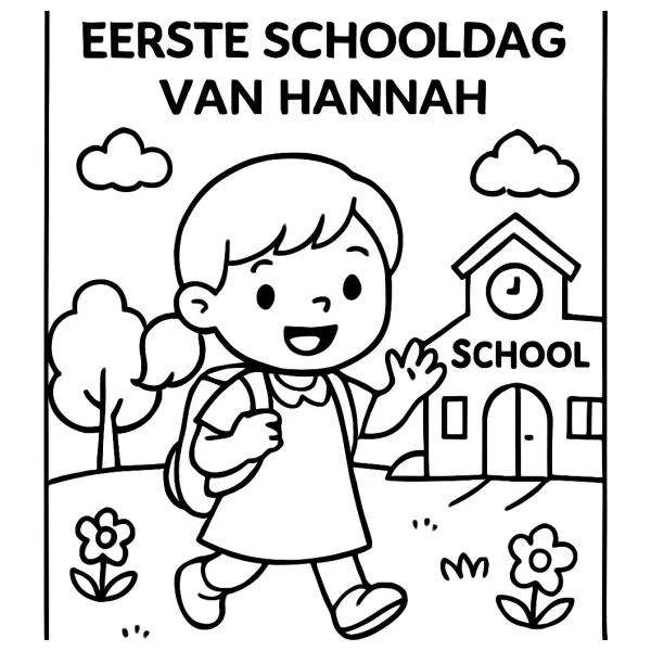 Hannah's Eerste Schooldag Avontuur