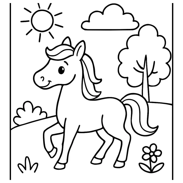 Prachtig Mooi Dier om in te kleuren