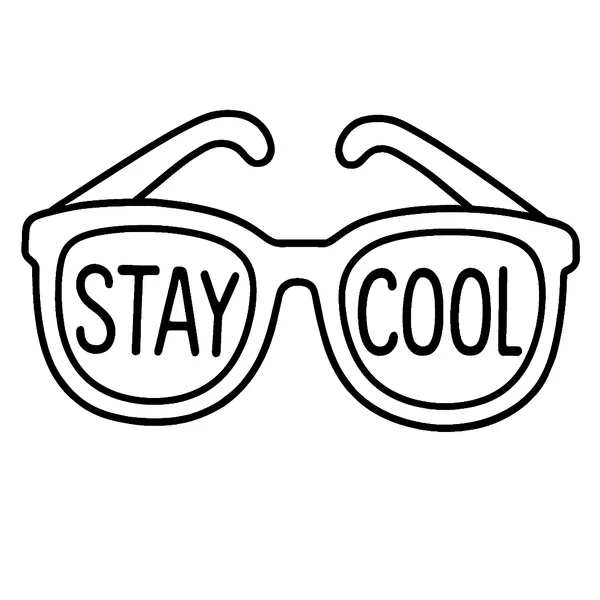 Coole zonnebril met een vrolijk gedicht