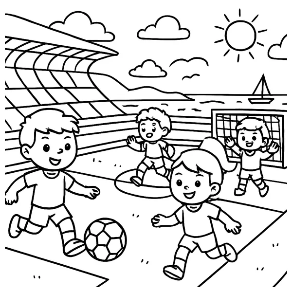Voetballers in de Kuip in actie!