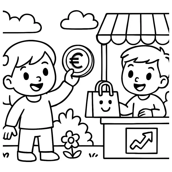 Slimme handelsmarkt voor kinderen