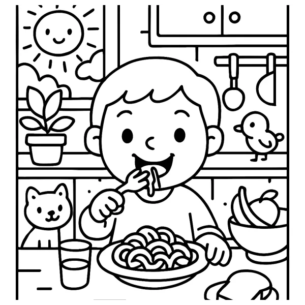 Een prinses die lekker eet