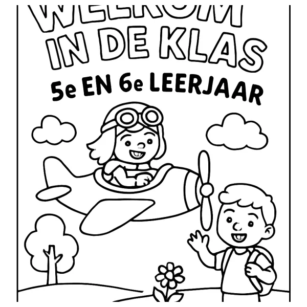 Welkom in groep 5/6 met vliegende vrolijkheid