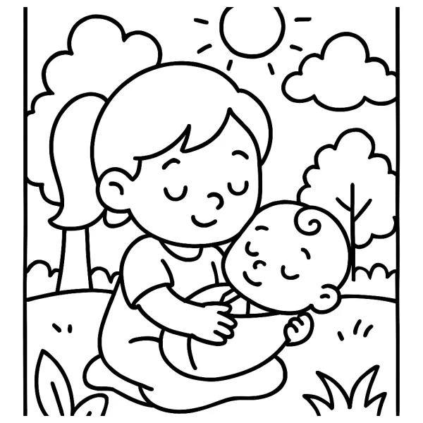 Kleiner baby'tje kleuren