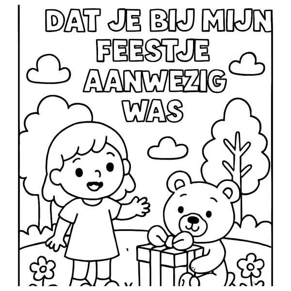 Bedankt dat je op mijn feestje was!