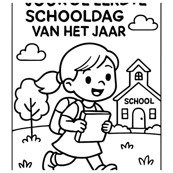 Eerste schooldag plezier