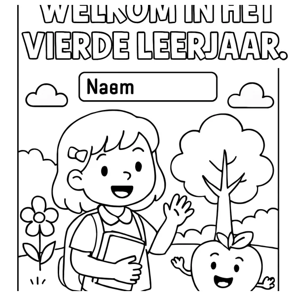 Welkom in groep 4 - met jouw naam!