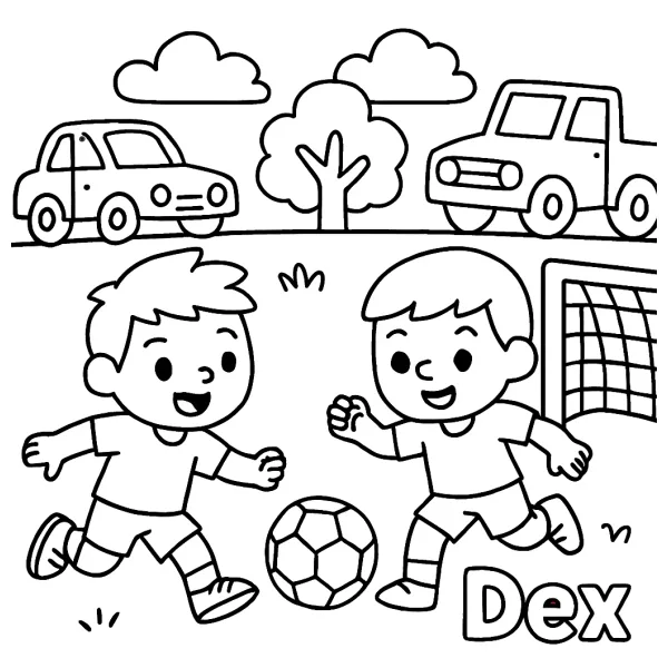 Dex en zijn coole voetbalauto’s