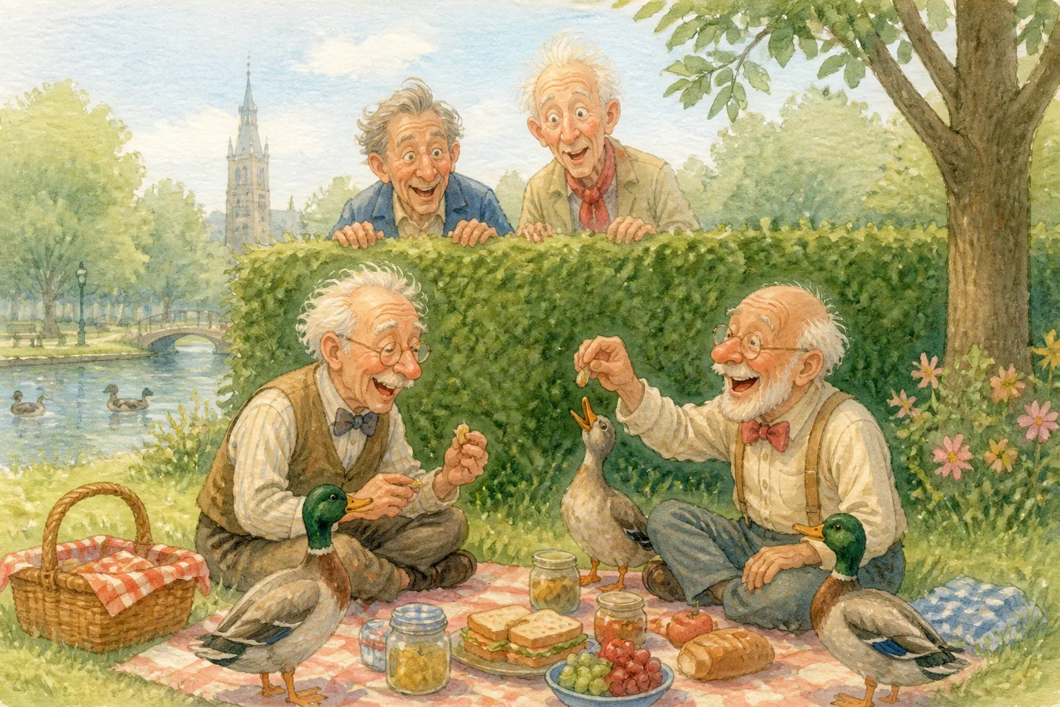 Illustratie bij deel 2 van De Verdwaalde Rustbank